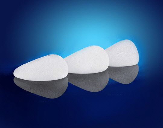 엘러간의 실리콘겔 인공유방 '내트렐 410 소프트 터치'. 출처: 엘러간 홈페이지